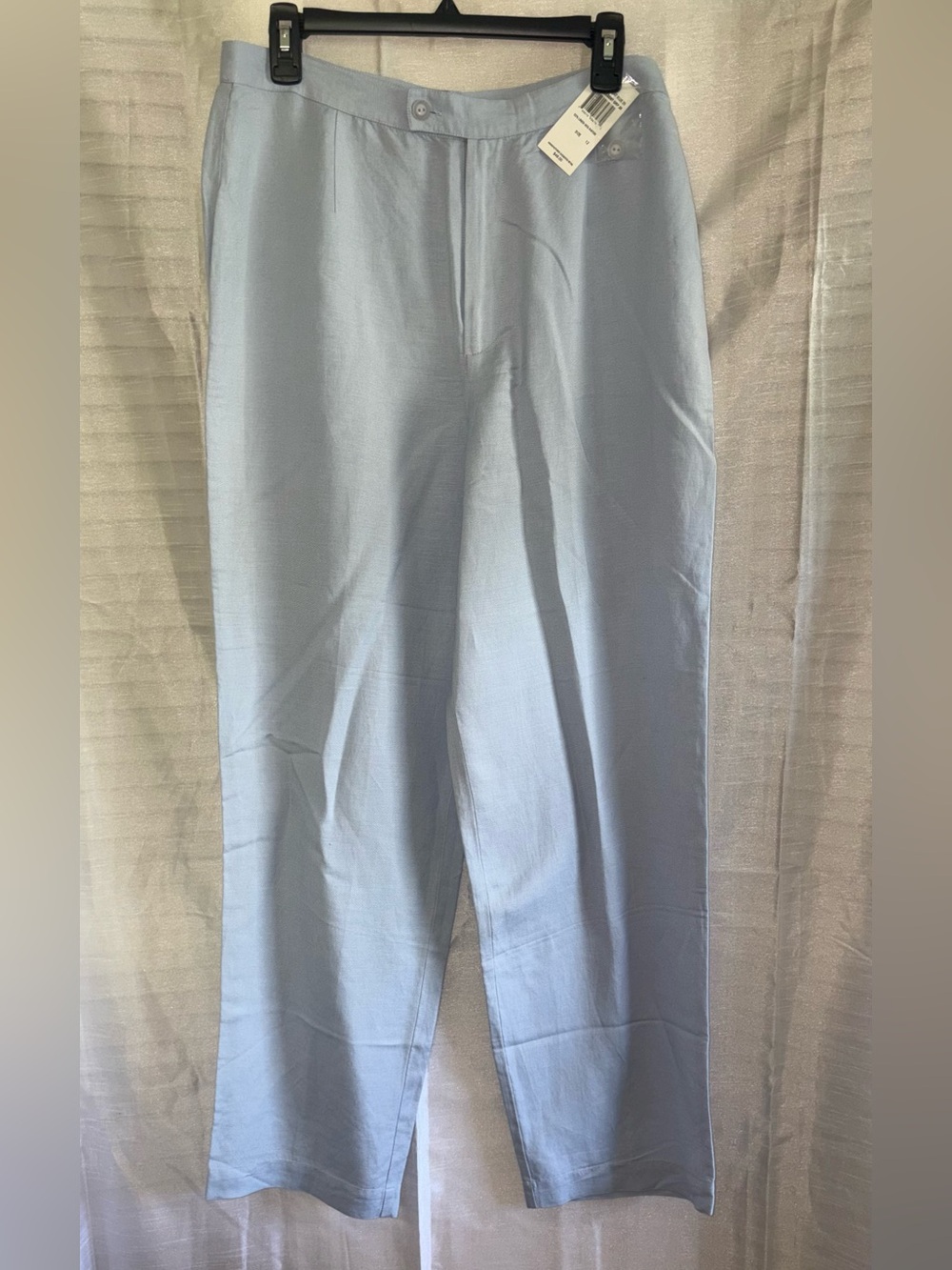 Pale Blue Lightweight Linen/Rayon Summer Pants